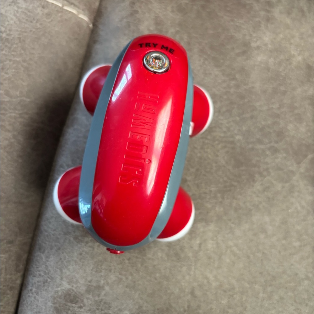 Homedics Vibrant Red and Gray Handheld Massager - Picture 1 of 3